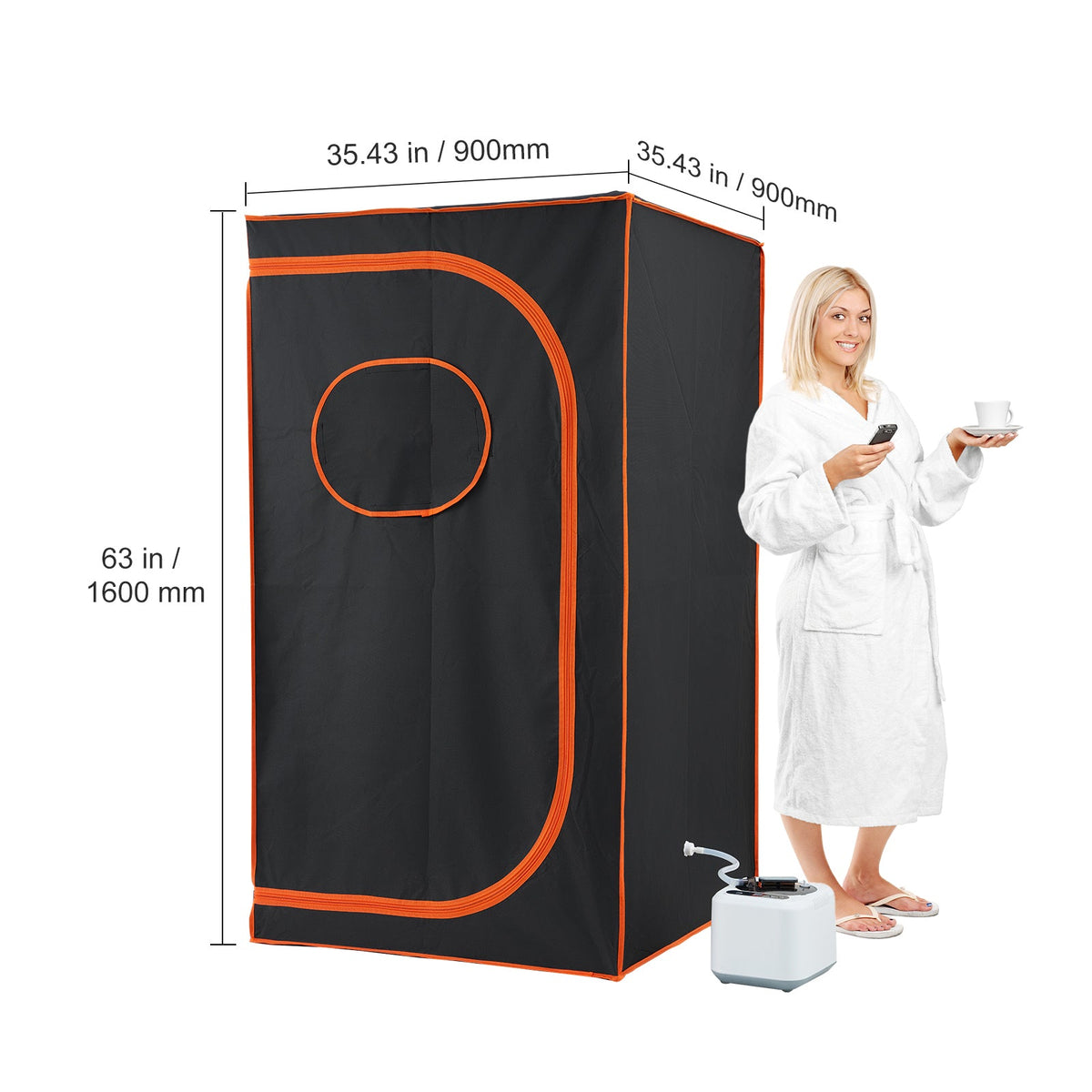 Portable Steam Sauna Tent Full Size – view 5