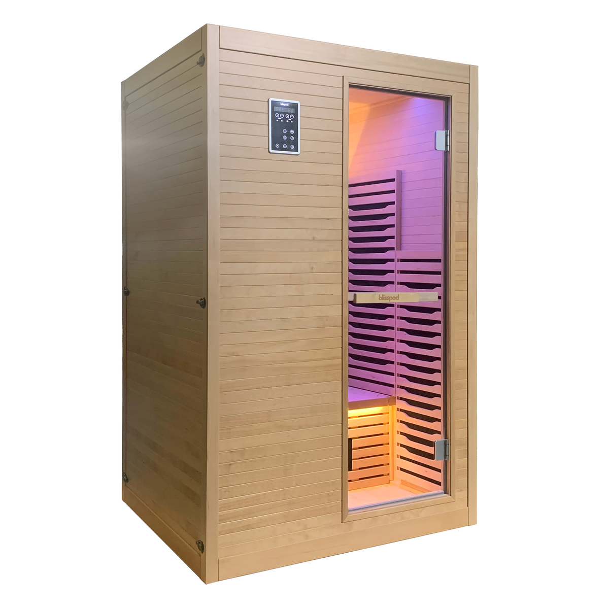 Blisspod Helsinki Full Spectrum Indoor Sauna with Red Light – 2 Person – view 2