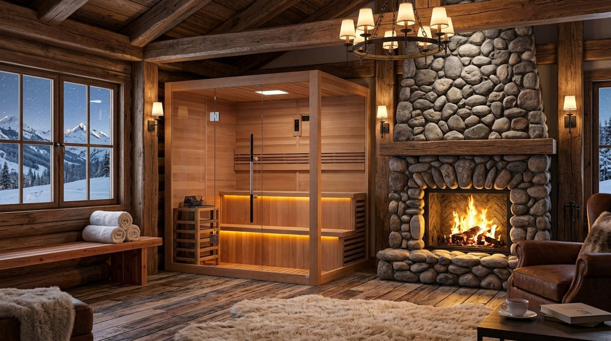 Golden Designs "Kuusamo Edition" 6-Person Indoor Traditional Sauna - Canadian Red Cedar Interior – view 9