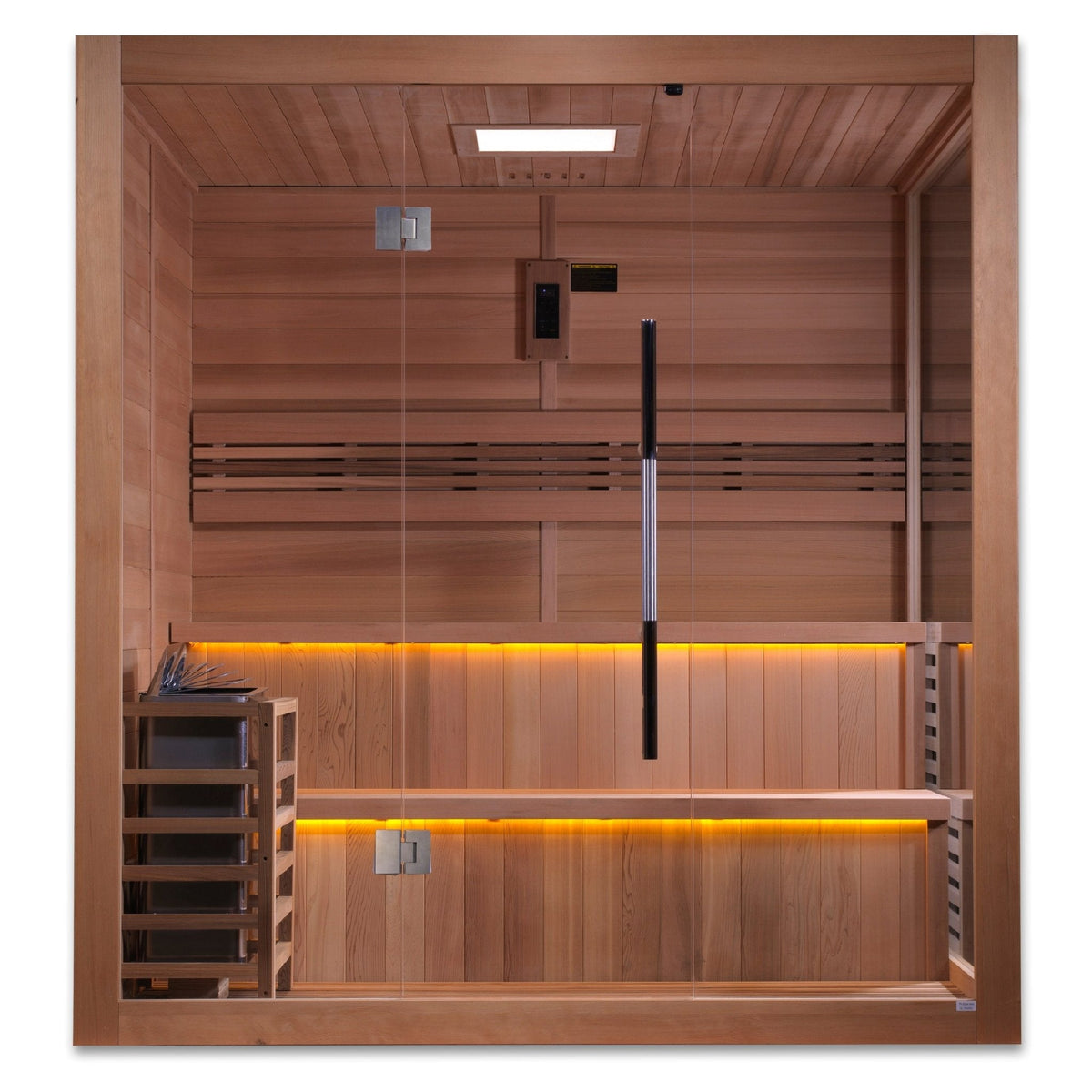 Golden Designs "Kuusamo Edition" 6-Person Indoor Traditional Sauna - Canadian Red Cedar Interior – view 5