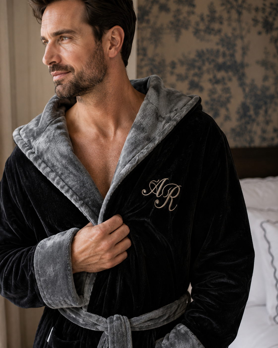 Men’s Robe with Hood – Ultra-Soft Plush Comfort for Everyday Use – view 4