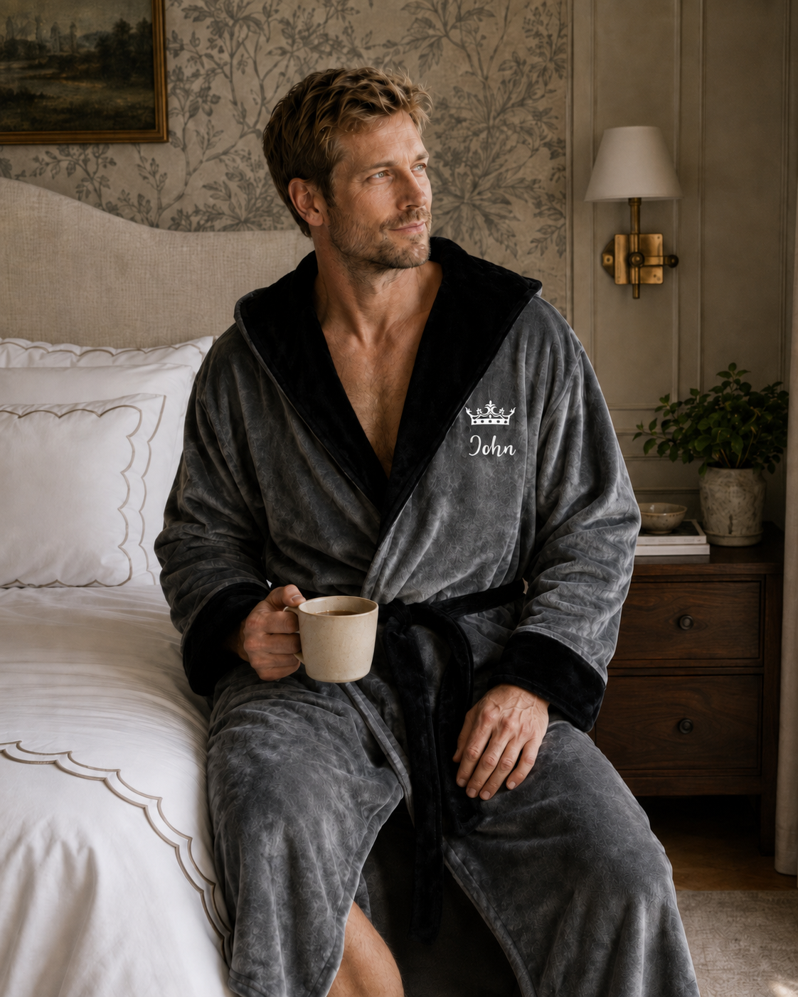 Men’s Robe with Hood – Ultra-Soft Plush Comfort for Everyday Use – view 2