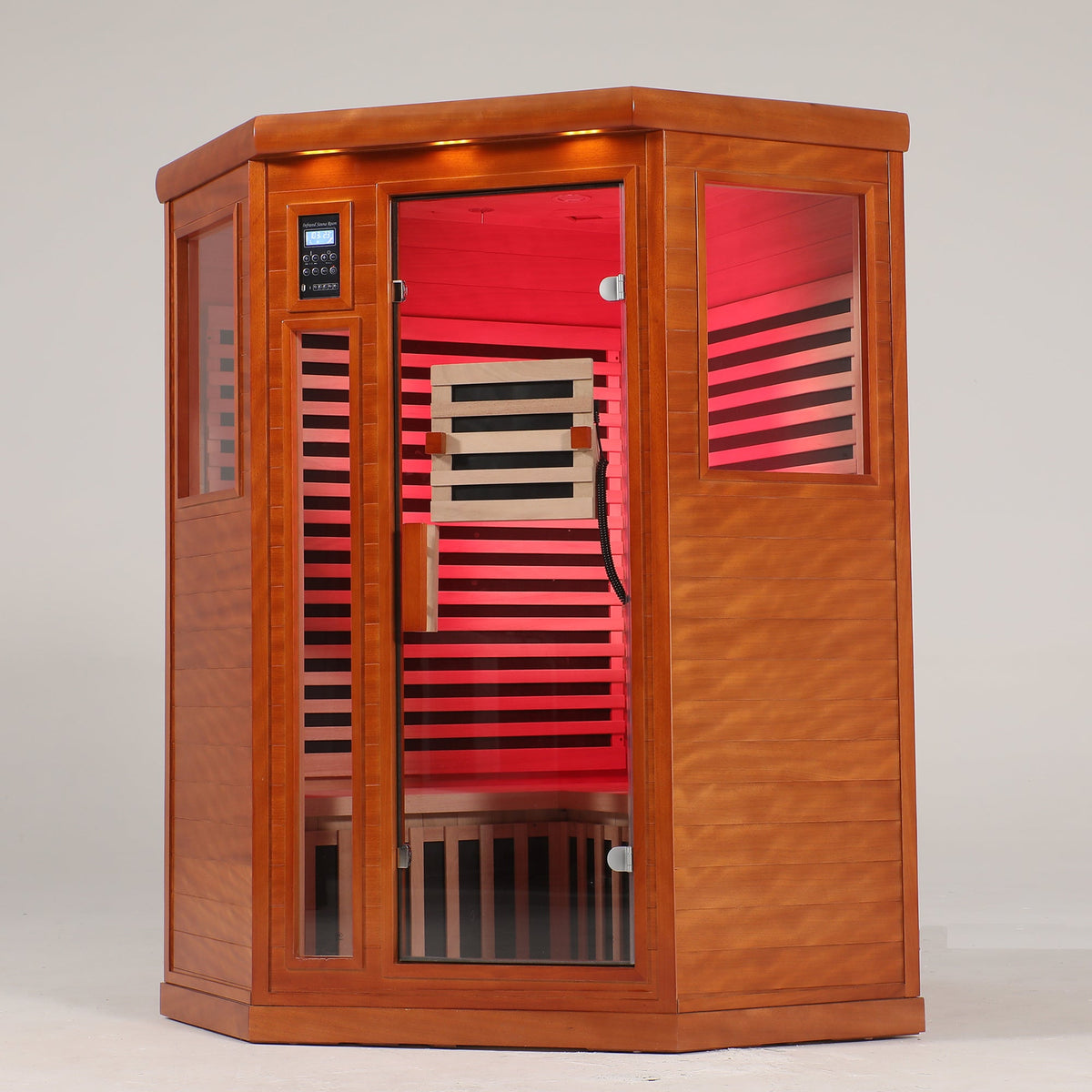Two Persons Far Infrared Corner Sauna Room - Low EMF