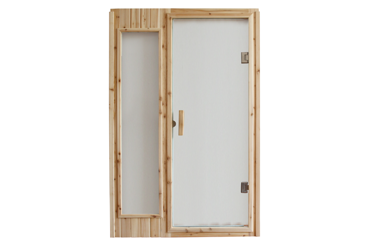 Outdoor Sauna Room Front Wall Replacement Glass Panel