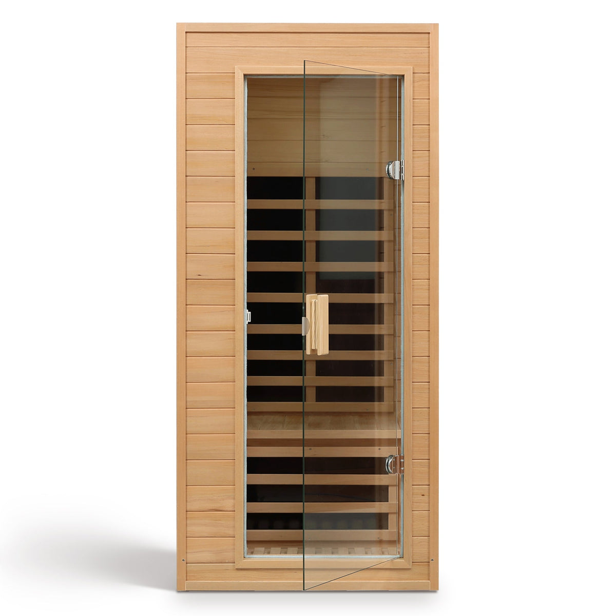 Hemlock Infrared Sauna with Bluetooth & LED Lighting - Natural Wood – view 3