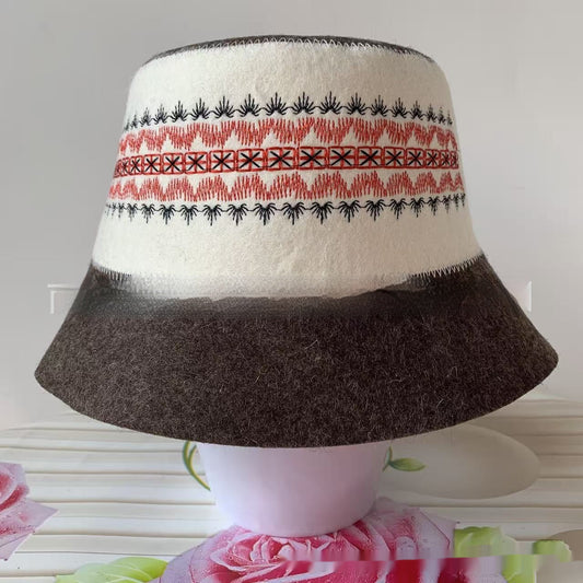 Wool Felt Sauna Hat – Fisherman Style, 26 x 15 cm, 5 Colors