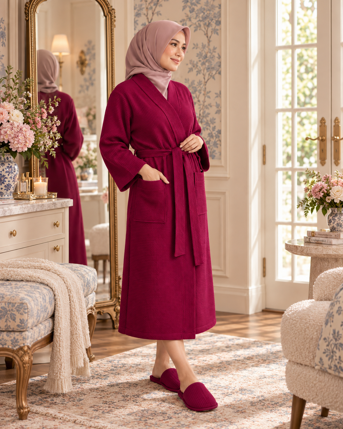 Waffle Robe Womens – Lightweight, Quick-Dry Spa Comfort – view 3