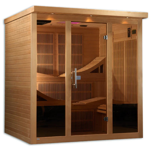Golden Designs GDI-6996-01 Elite Near Zero EMF 6-Person Far Infrared Sauna
