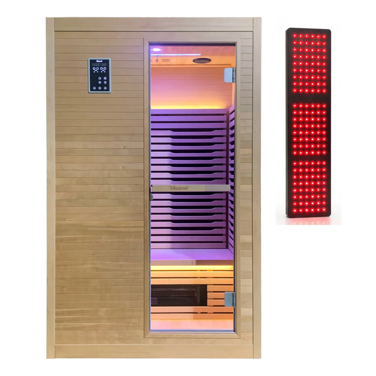 Blisspod Helsinki Full Spectrum Indoor Sauna with Red Light – 2 Person