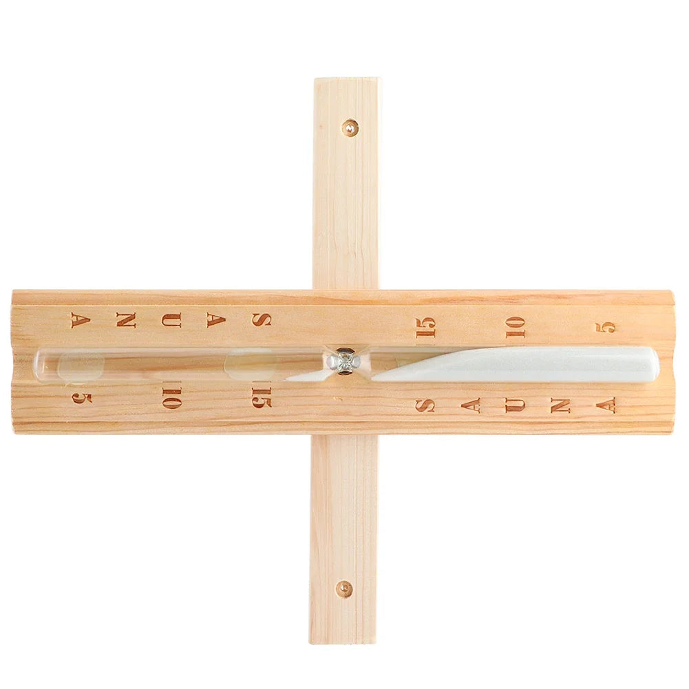 Wooden Sauna Hourglass Timer – 15 Minutes, Wall-Mount – view 5