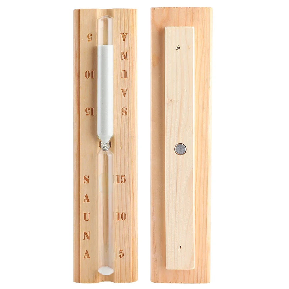 Wooden Sauna Hourglass Timer – 15 Minutes, Wall-Mount – view 7