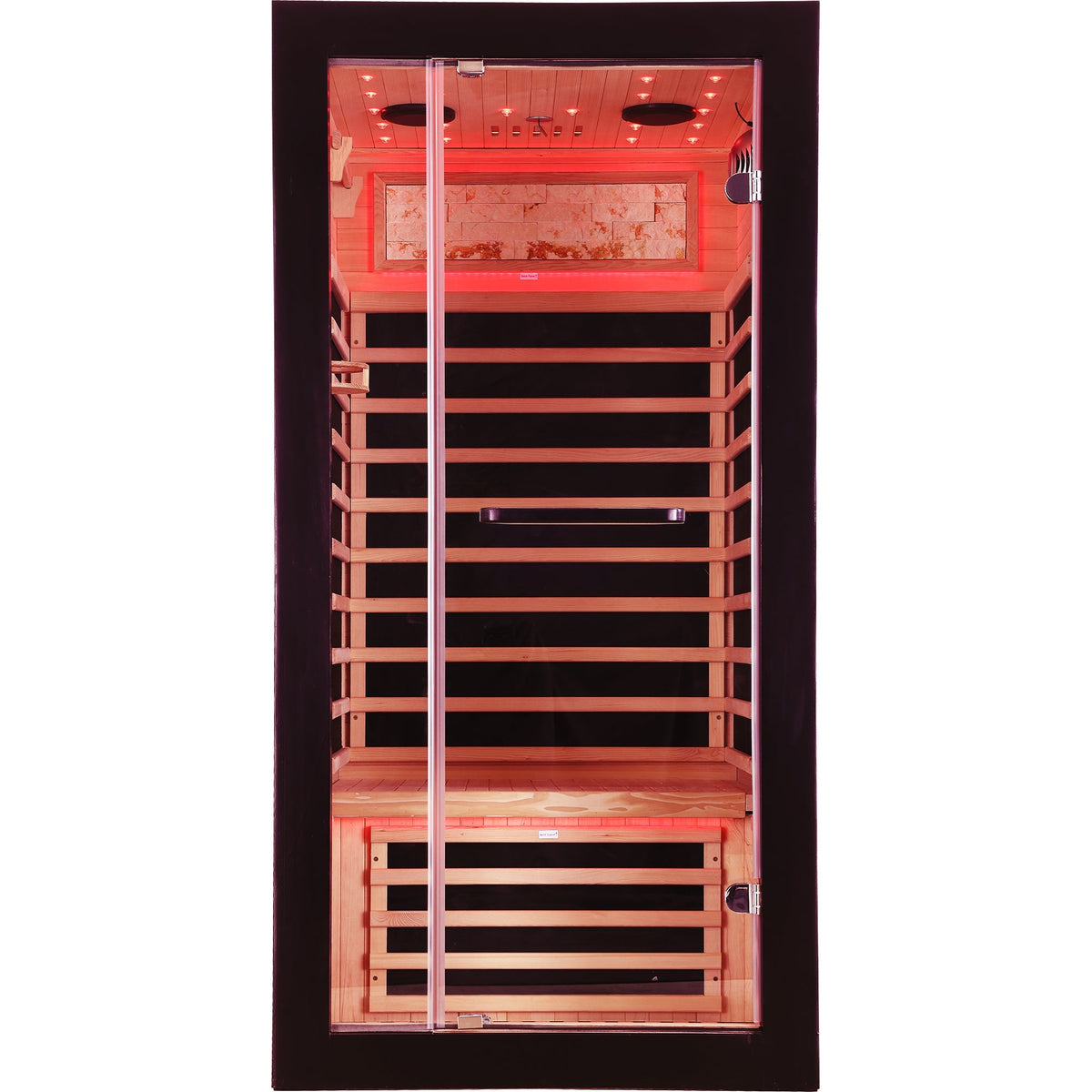 Single-Person Starlight Ceiling Lighting Sauna with Carbon Plate Heating - American White Oak