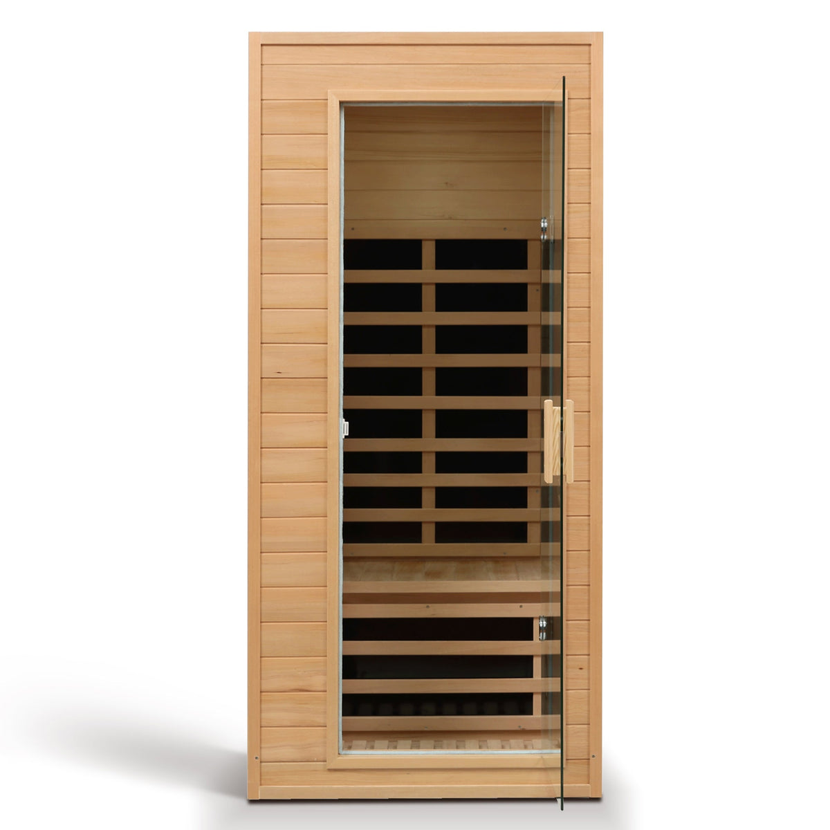 Hemlock Infrared Sauna with Bluetooth & LED Lighting - Natural Wood – view 4