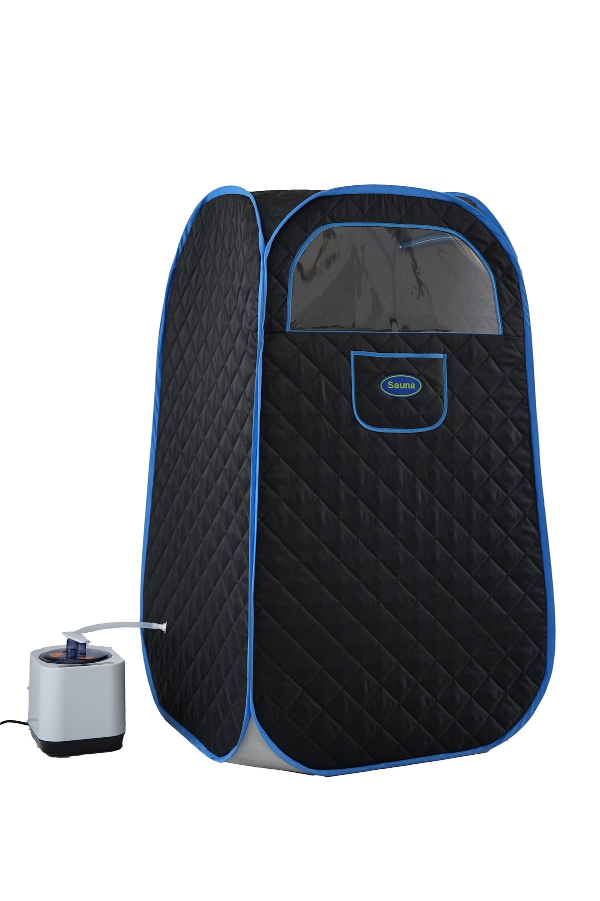 Portable Folding Full Size Steam Sauna with 1000W Generator - Black