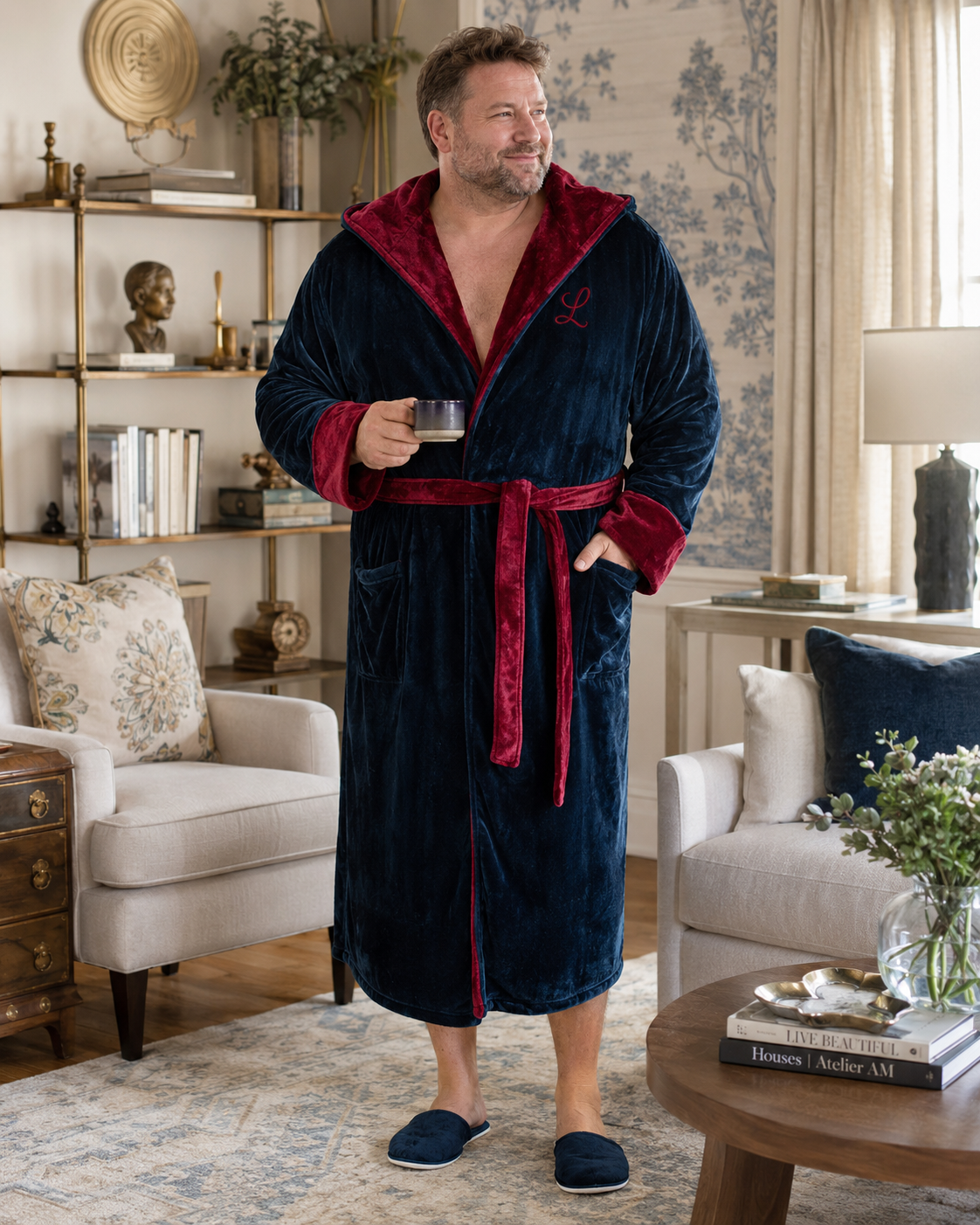 Men’s Robe with Hood – Ultra-Soft Plush Comfort for Everyday Use – view 7