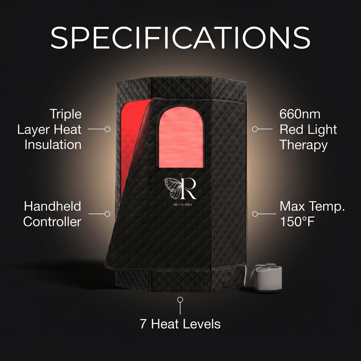 Red Light Therapy Steam Sauna – view 7