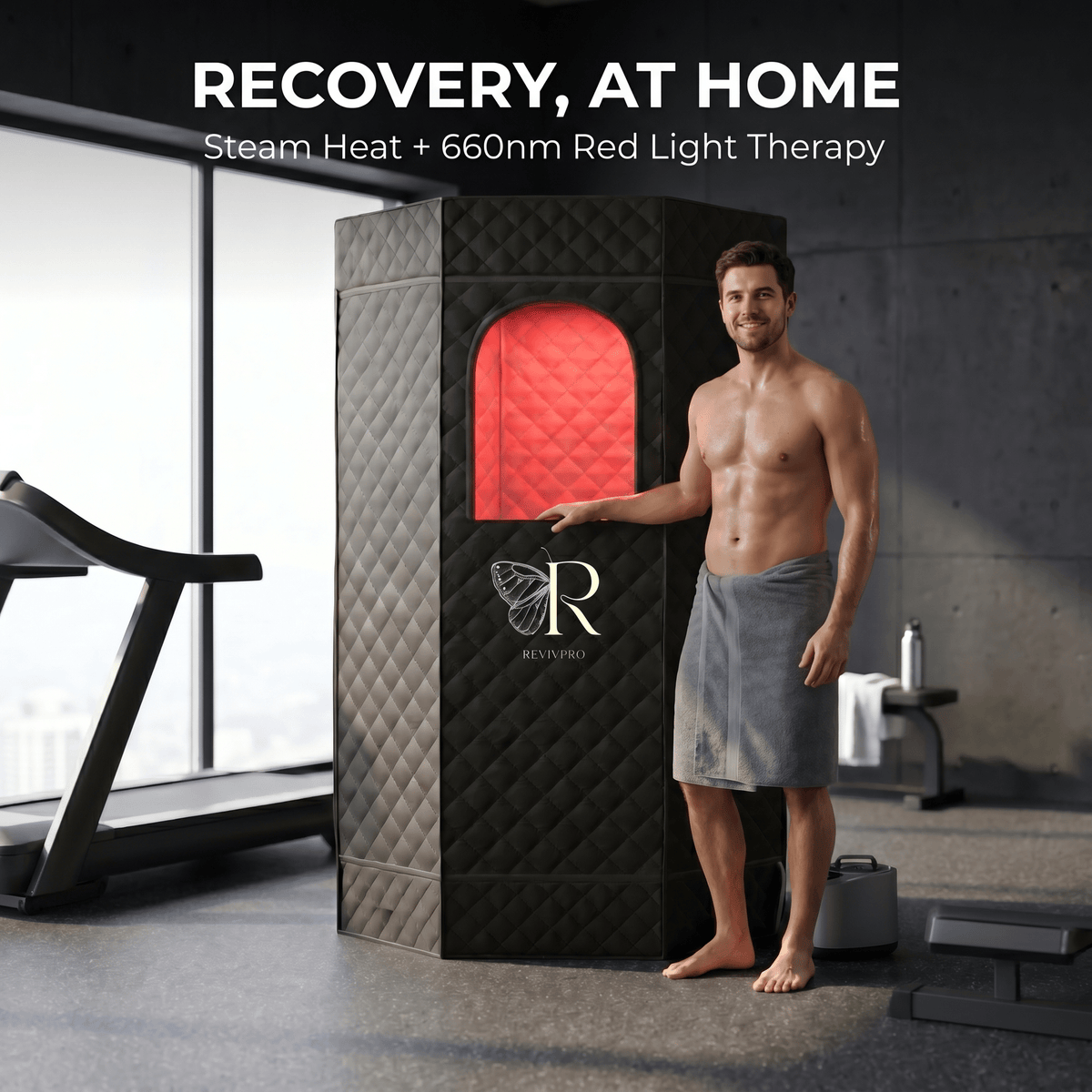 Red Light Therapy Steam Sauna – view 2