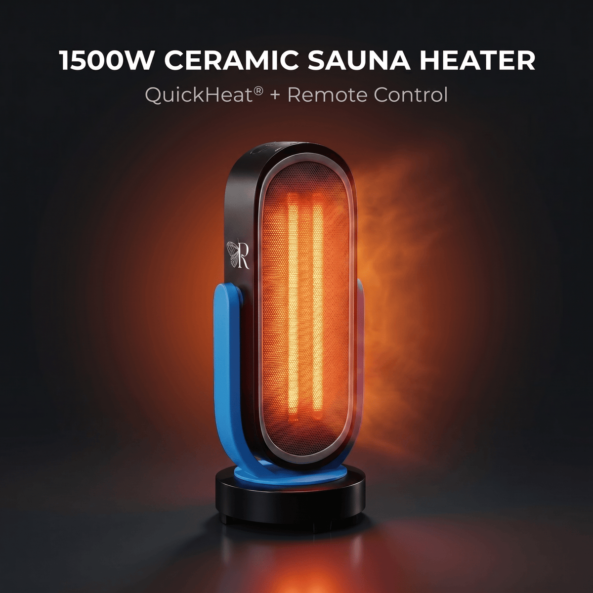 Sauna Heater – 1500W Ceramic Carbon QuickHeat with Remote