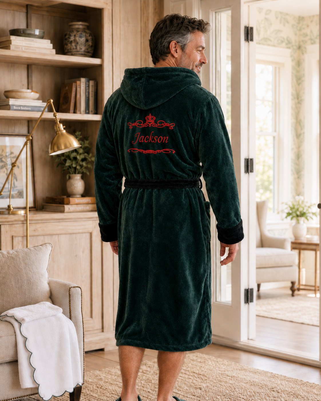 Men’s Robe with Hood – Ultra-Soft Plush Comfort for Everyday Use – view 29
